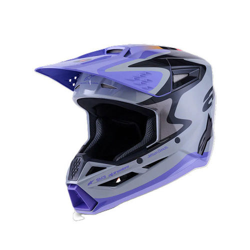 קסדת נוער שטח ALPINESTARS S-M3 Jettson אפור/סגול/שחור