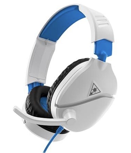 אוזניות גיימינג Turtle Beach Recon 70 לבן/כחול | Turtle Beach Recon 70 Wired Gaming Headset White/Blue