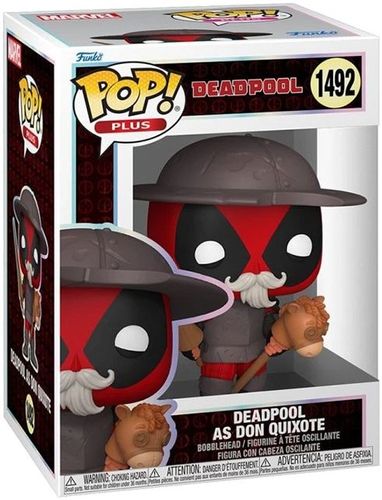 בובת פופ מארוול עם ראש מתנדנד POP Marvel: Deadpool - Deadpool As Don Quixote דדפול כדון קישוט