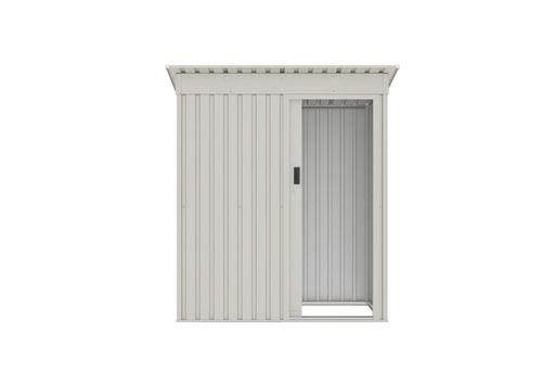 מחסן מתכת דגם 1.61X0.86 פרימיום DF7 צבע שמנת