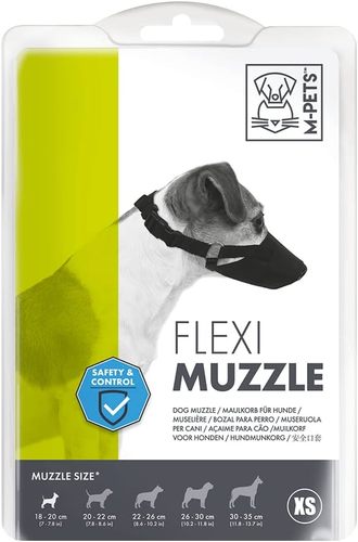 מחסום גמיש לכלבים M-PETS FLEXI MUZZLE מידה XS