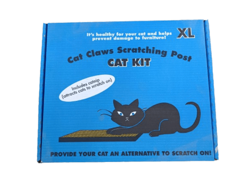 משטח גירוד מקרטון איכותי לחתולים במידת XL – כולל קאטניפ