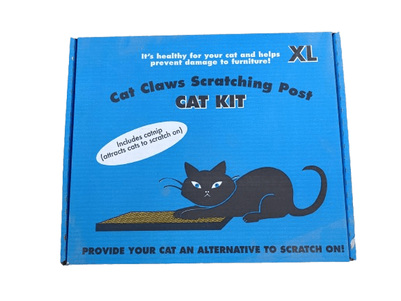 משטח גירוד מקרטון איכותי לחתולים במידת XL – כולל קאטניפ