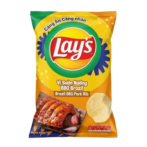 Lay's - חטיף תפוח אדמה בטעם ברביקיו ברזילאי 90 גרם 