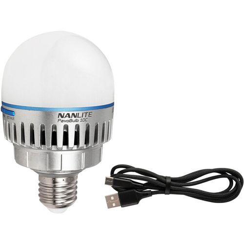 נורת לד צבעונית Nanlite PavoBulb 10C Bi-Color RGB 