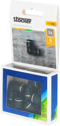 מארז 5 יחידות מחבר זוויתי 90 מעלות בקוטר 6 מ