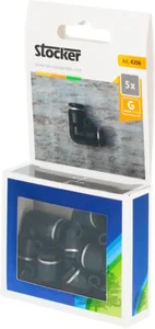 סט 5 מחברים זוויתיים 90° בקוטר 6 מ"מ למערכת Stocker Geyser | מק"ט ST4206