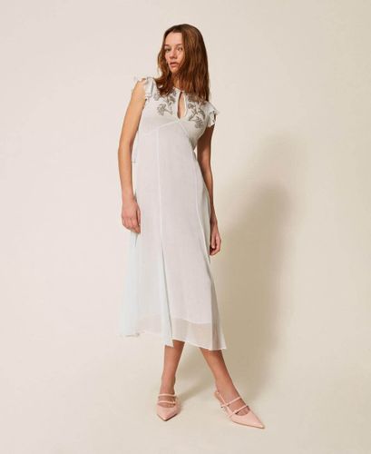 Hand embroidered long dress