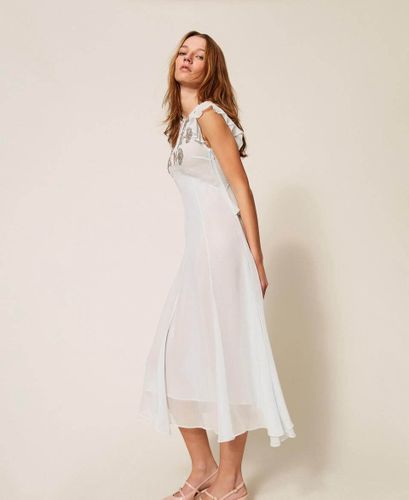 Hand embroidered long dress