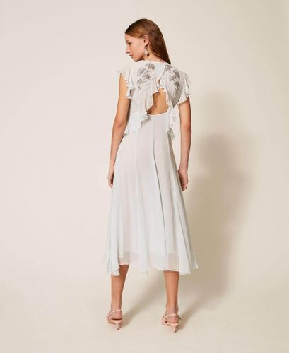 Hand embroidered long dress