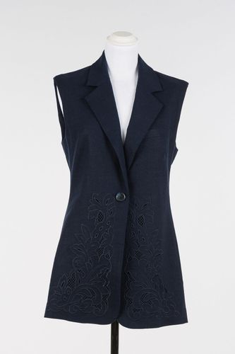 TWINSET Embroidered Sleeveless Waistcoat