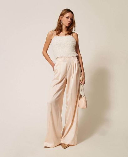 Tulle ruffle top