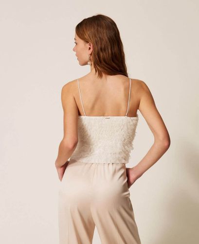 Tulle ruffle top