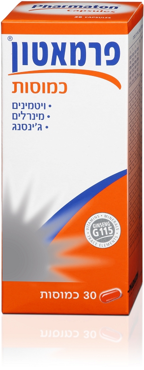 פרמאטון | ויטמינים | מינרלים | גינסנג | 30 כמוסות |  פרמאטון | Pharmaton