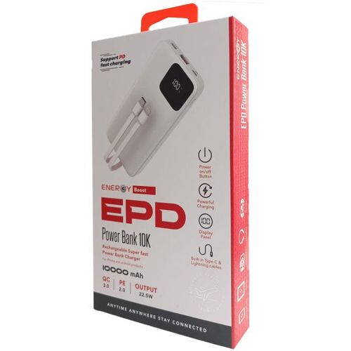 סוללת גיבוי ENERGY 20000k mAh Power Bank EPD