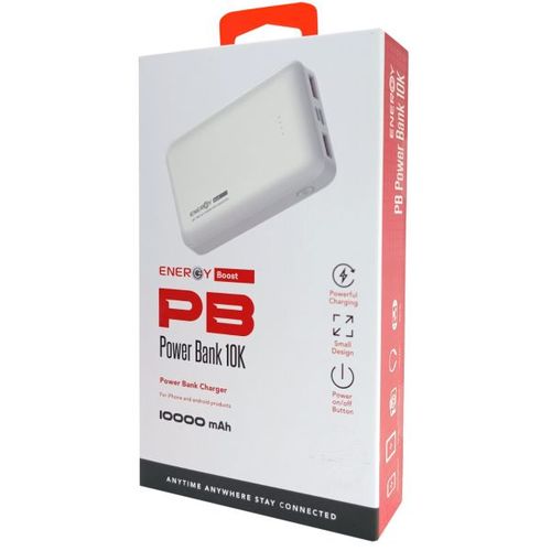 סוללת גיבוי ENERGY PB10000 Power Bank 10000 mAh לבן