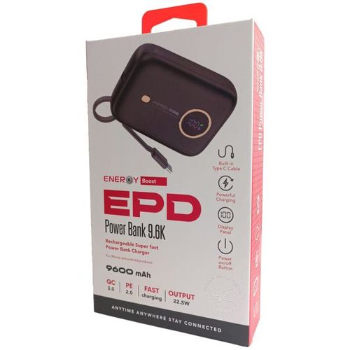 סוללת גיבוי ENERGY EPD9600D 9600mAh PD