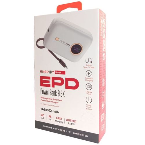 סוללת גיבוי ENERGY EPD9600D 9600mAh PD