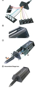NSB1A-8/4 קופסת במה למולטי כבל  REAN BY NEUTRIK