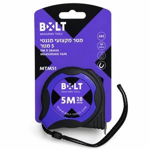 מטר מקצועי מגנטי 5 מטר BOLT