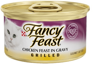 שימורי פנסי פיסט גריל עוף ברוטב 85 גרם | Fancy Feast Grilled Chicken Feast in Gravy 85g