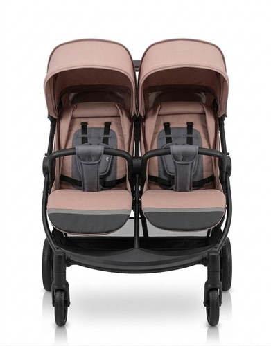 עגלת תאומים Double Together בז' Baby Michel