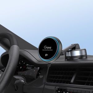מעמד סמארטפון מגנטי MagSafe / Qi2 וואקום לדשבורד עם טעינה אלחוטית דגם XW-60 מבית Gripqi