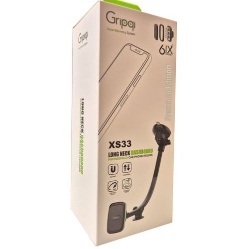מעמד ארוך גמיש נתמך עם ואקום לדשבורד GRIPQI SIXMagnet XS33