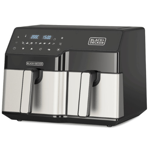 סיר טיגון באוויר חם 2 תאים Black+Decker BXAF9000E