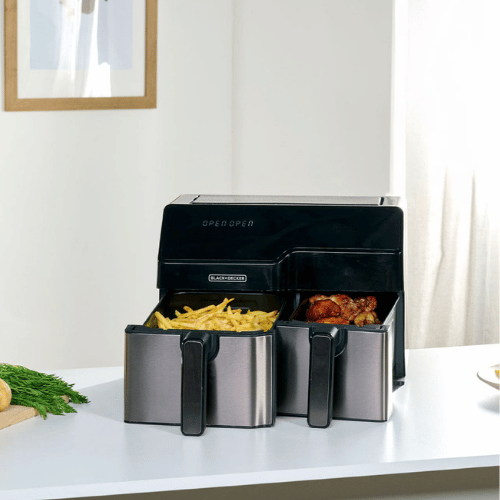 סיר טיגון באוויר חם 2 תאים Black+Decker BXAF9000E