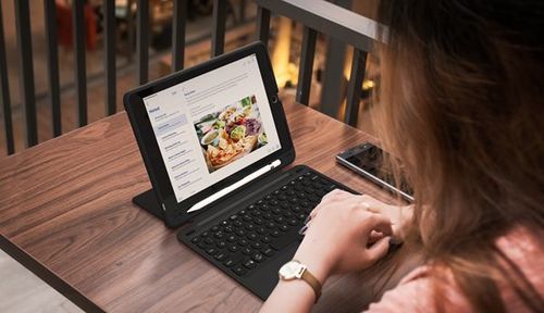 כיסוי מקלדת לאייפד - IPAD PRO 12.9 מבית ZAGG דגם Slim Book Go