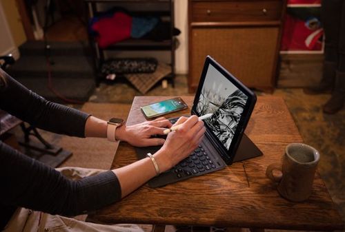 כיסוי מקלדת לאייפד - IPAD PRO 12.9 מבית ZAGG דגם Slim Book Go