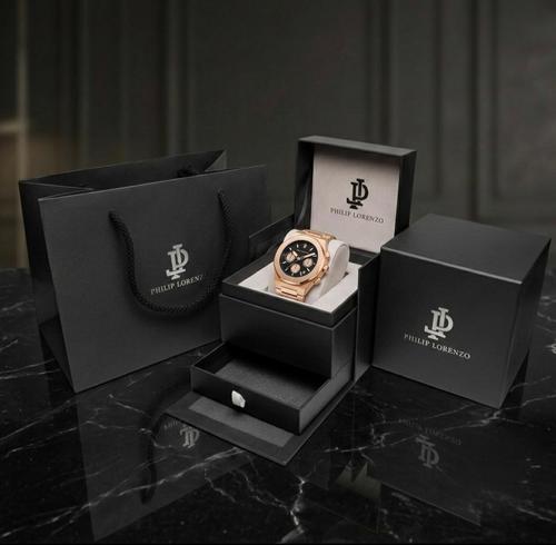 שעון יד לגבר PL7707 quartz PHILIP LORENZO Rosegold