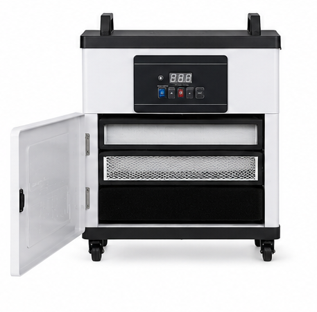 שואב אוויר נייד מחוזק 300W לציפורניים, מספרות והלחמות