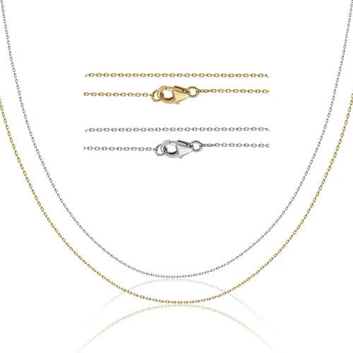 שרשרת ותליון יהלום עגול 1.0ct זהב 14K