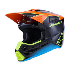 קסדת נוער שטח אלפינסטארס ALPINESTARS S-M3 Fray שחור/כתום/צהוב
