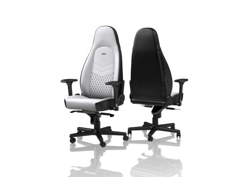 כיסא גיימינג NOBLECHAIRS ICON WHITE/BLACK בצבע לבן/שחור NBL-ICN-PU-WBK