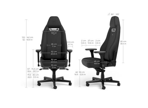 כיסא מנהלים NOBLECHAIRS NBL-LGD-GER-BED LEGEND BLACK EDITION בצבע שחור