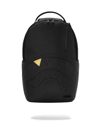 SPRAYGROUND תיק גב מטורף BLACKED OUT EMBOSSED GOLD TOOTH BACKPACK