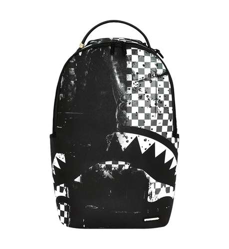 SPRAYGROUND תיק גב מטורף PAINTED OVER CHECK BACKPACK