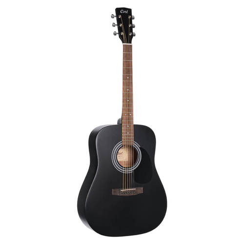 גיטרה אקוסטית שחורה Cort AD810-BKS