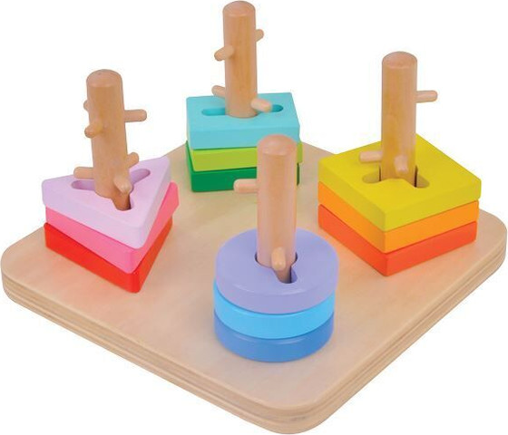 השחלת צורה בסיבוב מעץ פיט טויס