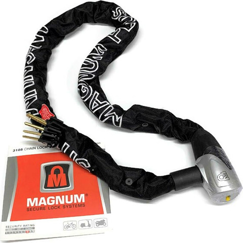 מנעול שרשרת MAGNUM מסיבי פלדה איכותי - 3105 MAGNUM
