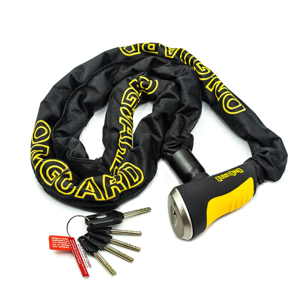 מנעול שרשרת OnGuard 8020 מסיבי לאופניים חשמליים וקורקינט