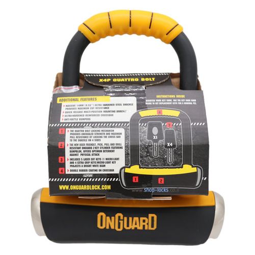 מנעול פרסה אונגרד 14 מ”מ 8006 ONGUARD לאופניים וקורקינט