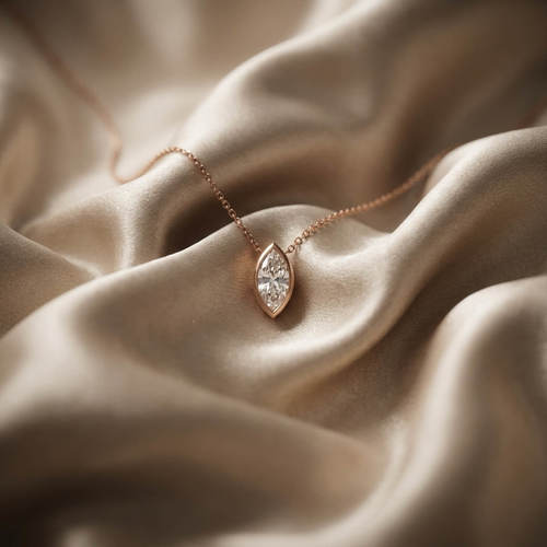 שרשרת ותליון יהלום מרקיזה 1.0ct זהב 14K