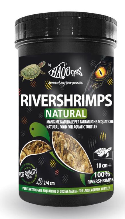 מזון חסילוני נהרות מיובשים (RIVERSHRIMPS) 35 גרם (250 מ"ל) לצבי מים 