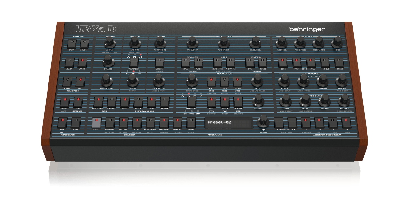 Behringer UB-Xa D – סינתיסייזר אנלוגי פוליפוני 16 קולות בתצורת Desktop