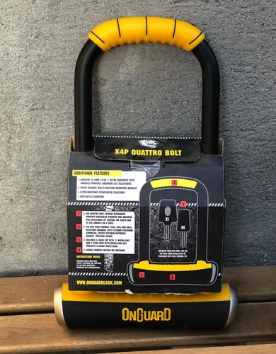 מנעול פרסה מסיבי OnGuard 16.8mm Brute 8000 – הגנה ברמה הגבוהה ביותר לאופניים וקורקינטים