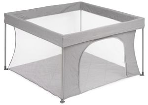 מתחם פעילות ולול מרווח מתקפל 125X125 ס"מ עם פתח צד PlayField - אפור